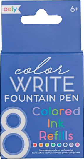 OOLY Color Write 8 Color Fountain Pen Ink Refills